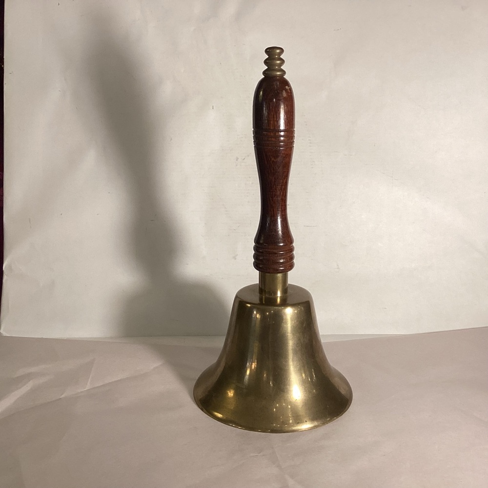 Vintage brass school bell